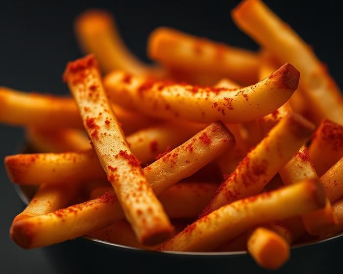 French fries dusted with suya spice